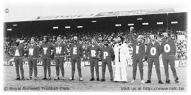 1980: Royal Antwerp FC bestaat 100 jaar.